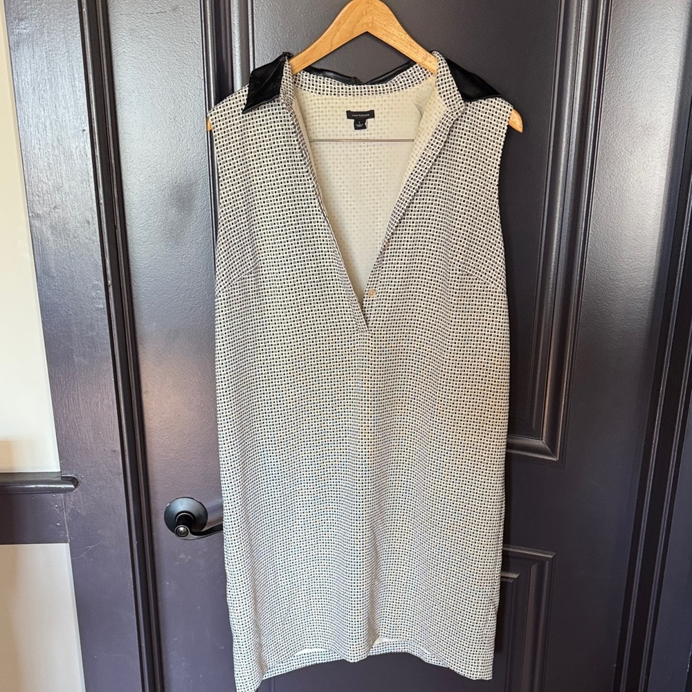 Ann Taylor Monochrome Patterned Dress